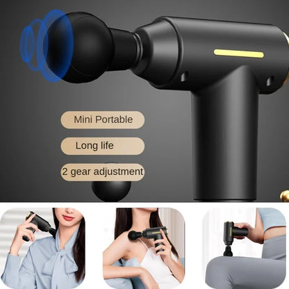 Pistolet de Massage à Percussion – Compact, Silencieux et Efficace