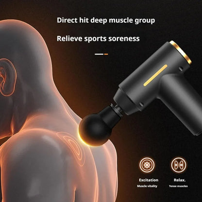 Pistolet de Massage à Percussion – Compact, Silencieux et Efficace